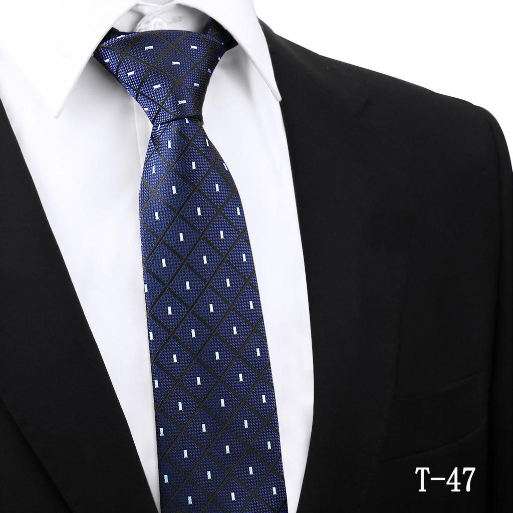Handmade Paisley Stripe Jacquard Polyester Tie, 7.5cm