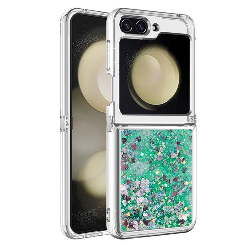 Estojo Z Flip7 Case Areia Movediça para Samsung Galaxy Z Flip 7 Capa Macia Líquida Brilhante Para Capa de Telefone Samsung Galaxy ZFlip 7 Capa