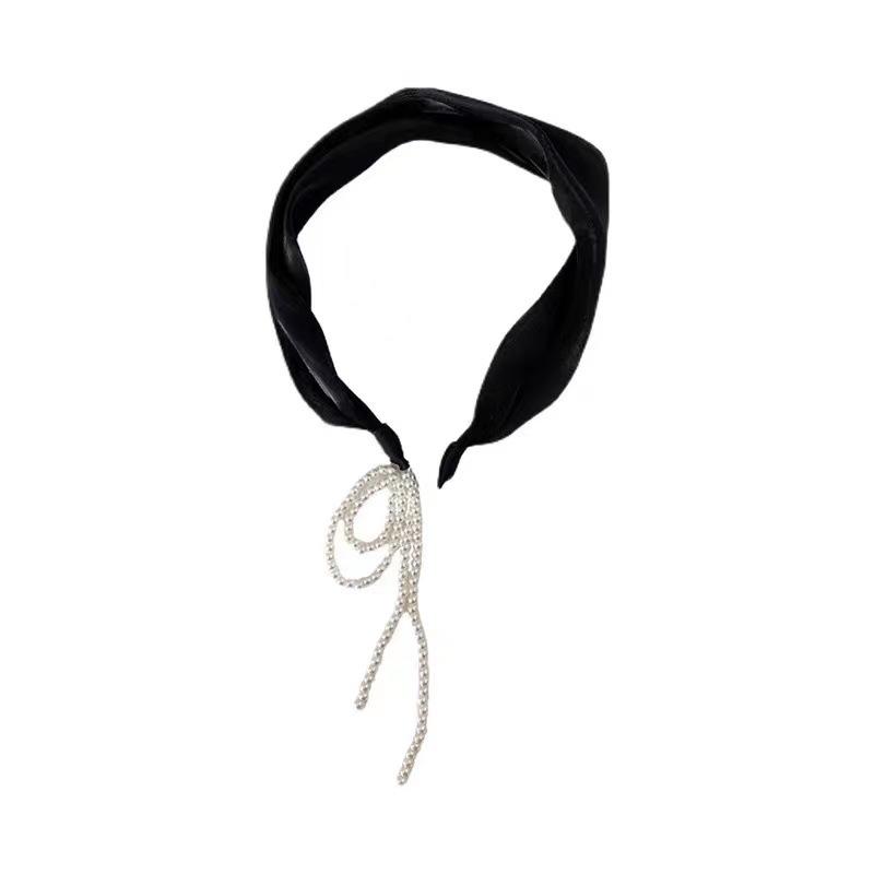 Vlasové doplňky pro ženy čelenka designová perlová dívčí letní tiára obruče móda lot nový hedvábný vintage fascinátor