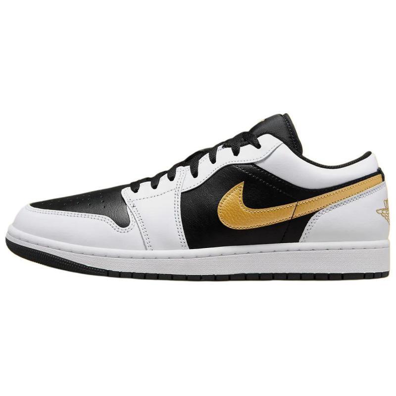 

Jordan 1 Low Белый Черный Металлический Золотой Свуш Jordan 553558-172 46