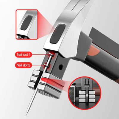YLINDAO Woodworking Claw Hammer Automatic Nail Suction Multifunctional Anti-skid Shockproof Magnetic Claw Steel Hammer Hand Tool