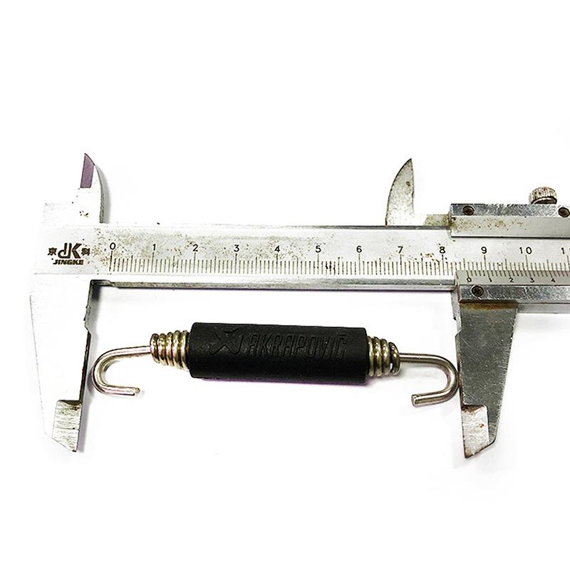 1 ks univerzální háčky na pružiny výfuku pro motocykly z nerezové oceli, přední výfuková trubka s prostředním článkem, otočné kovové pružiny