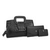 Multi-piece Women's Bag New Crocodile Pattern Fashion Embossed Oblique Span Shoulder Portable Mother and Child Bag