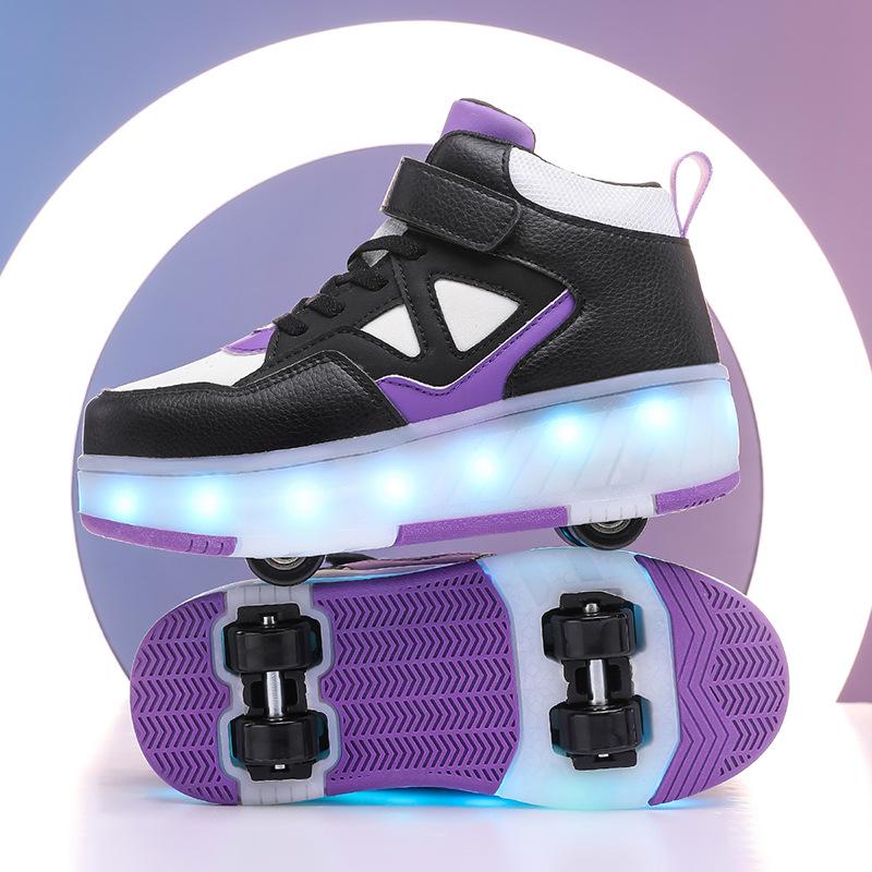 Adjustable Children s Double Row Roller Skates for Men and Women 38