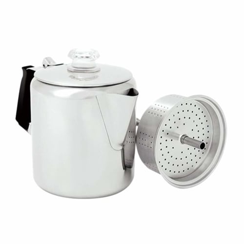 GSI Stainless Steel Percolator, 6 Cup, 11870006000006, 15.5cm Tall