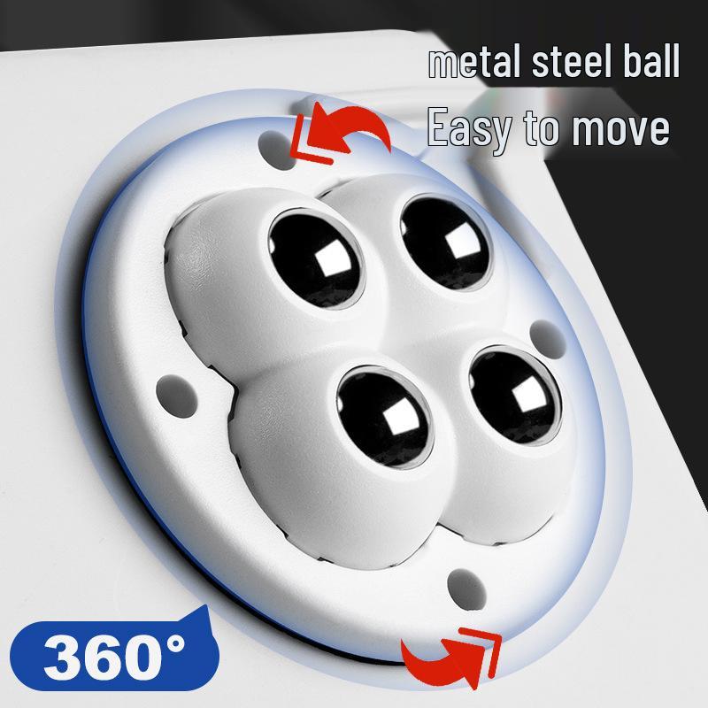 Universelle Schwenkrollen aus abriebfestem Kunststoff ohne Bohren für Wohnmöbel