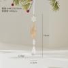 Metal Transparent Acrylic Christmas Ornament String Pendant for Tree Decoration, Festive Dress Hanging Decor with Crystal Effect