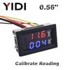 0.56'' Digital Voltmeter Ammeter DC 0-100V AC60-500V 1A 10A 50A 100A Red Blue LED Display Voltage Current Meters Tester Detector
