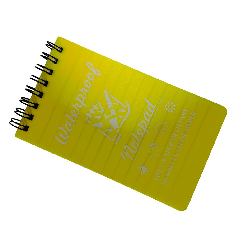 Wasserdichte Notizbücher Allwetter-Taschennotizbuch Kleine Notizblöcke Spiralgebundene linierte Seiten Feldblock für Outdoor-Büro