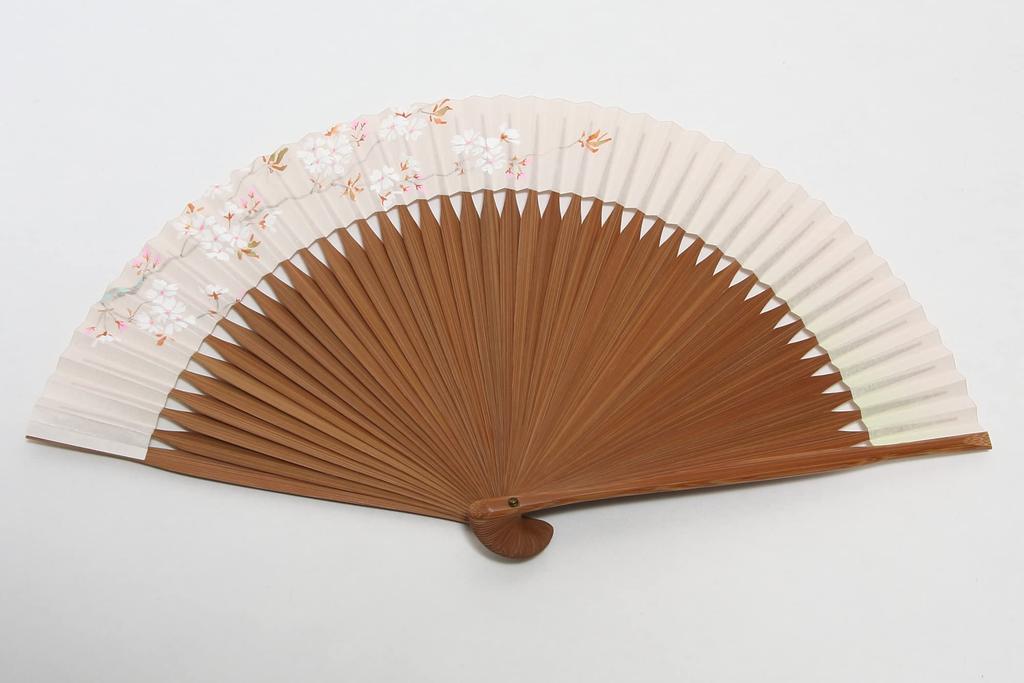 Fächer für mit Fächeretui und Präsentationsbox Kirsche [Hasegawa] Kyoto-Stil Frauen, handbemalt, (Bergblüte)