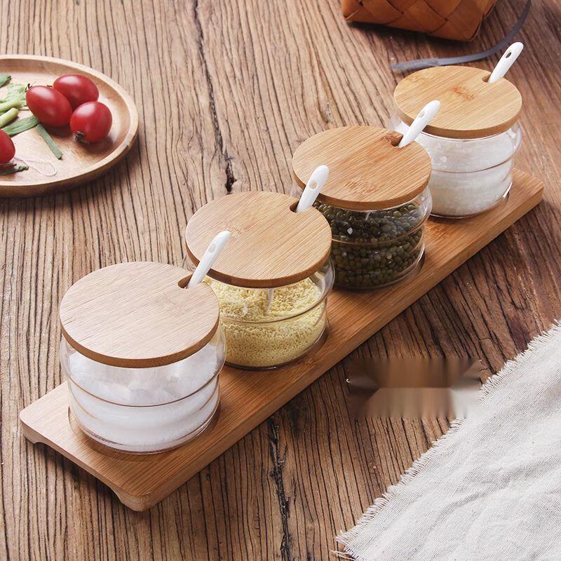 Japanese Style Glass Seasoning Jar