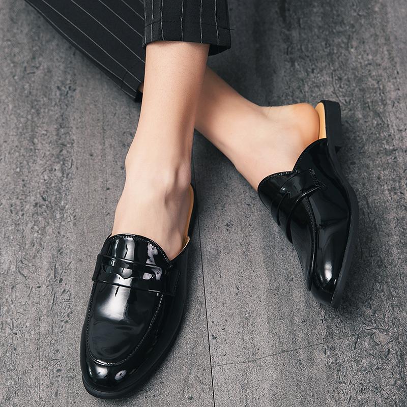 Fashion Spring and summer men's half slippers Fashion and  design styles Party and nightclub 38-46 casual shoes breathable