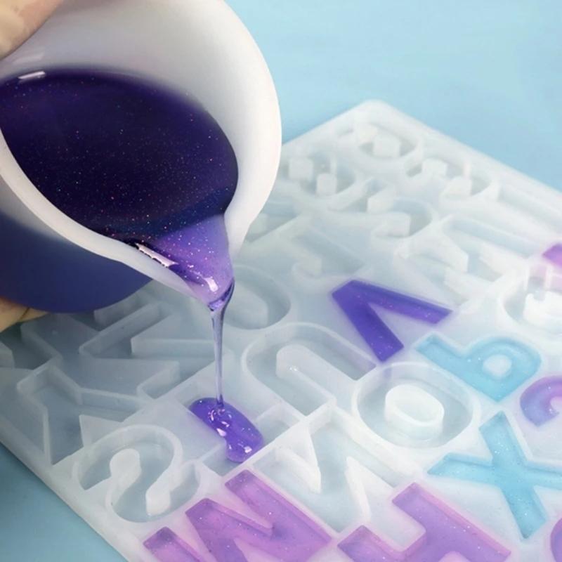 Durable 50ml Measuring Cup Multipurpose Silicone Nonstick Mixing Cup with Precise Scale for Resin DIY Craft Capacity Cup