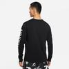Air Jordan Logo Print Crewneck Long Sleeve T-Shirt Men Tops Black DN1447-010