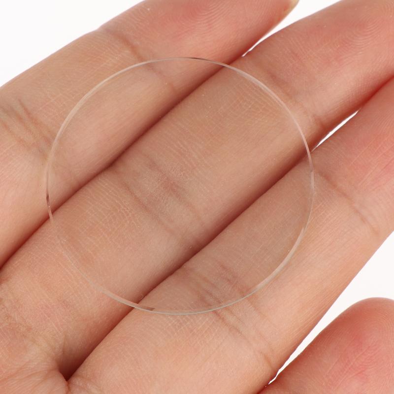 Watch Crystal Glass Lens 2Pcs 1mm Thick Round 27mm To 38.5mm Transparent Replacement for Watch Repair & DIY Projects