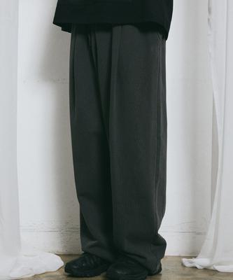 BUNKERBUSTER Pigment One-Pleat Wide Sweatpants Mq6Pu190_Charcoal