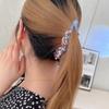 Neue Haarnadel mit luxuriösen farbigen Strasssteinen, Pferdeschwanz-Klammer, elegantes und raffiniertes Haaraccessoire, Haarspange