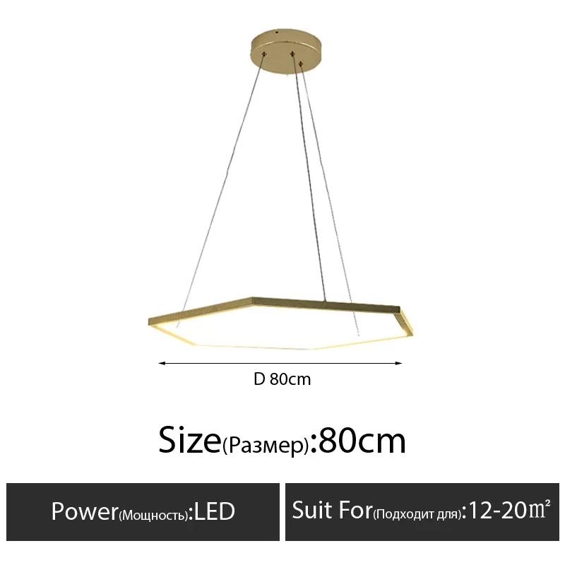 Modern Hexagon Led Pendant Light Living Dining Room Chandelier Lighting Home Decor Bedroom Lampara Office Hanging Lamp Luminaire