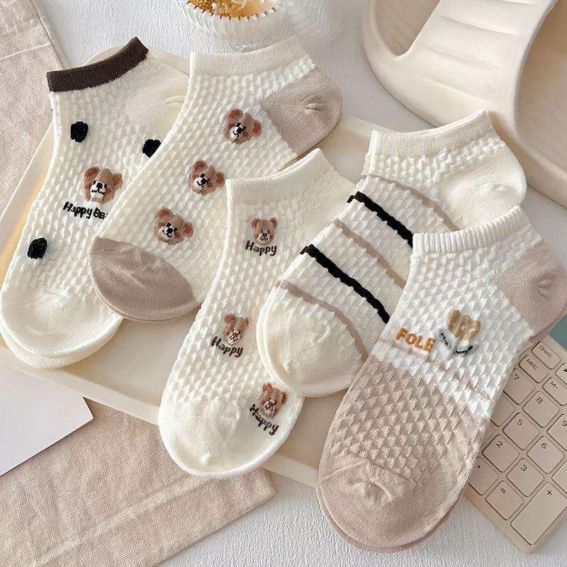 Women's Short Socks Cute Ankle Socks for Summer Spring Fall, Breathable Stylish