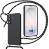 Hülle für Samsung Galaxy S26, Stoßfeste und Kratzfeste Flüssigsilikon-Schutzhülle mit Schwarzem Lanyard