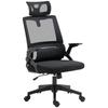 Office Chair, Mesh, Swivel, Height and Headrest Adjustable, 60 X 61 X 104.5-121.5 Cm, Black