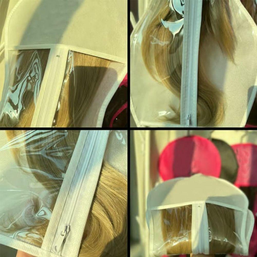 With Hanger Wig Bag Hair Extensions Storage Bag  for Virgin Hair Weft Clip In Hair Extension