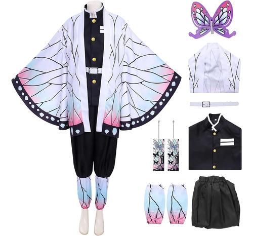 Demon Slayer Shinobu Cosplay Costume Kochou Shinobo Kimono Girl