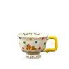 Cute Creative Mug Coffee Cartoon Ceramic Cup Polka Dot Cute Pet Water Cup High Value High Foot Explosion Breakfast Mug 2