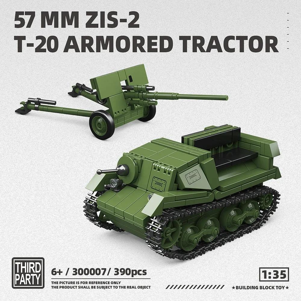 BOFORS 40MM L/60MORRIS CDSW 6X4 Ww2 Military Tank Building Blocks Bricks Collection Model Educational Toys for Christmas Gifts