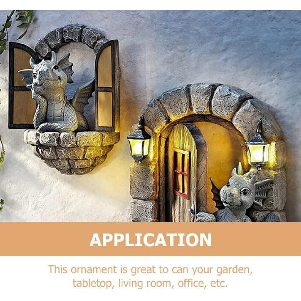 Holibanna 3D Dragon Wall Art Decor Hanging Dinosaurs Sculpture Wall Mounted Room Decor Home Wall Decorations for Kids Bedroom