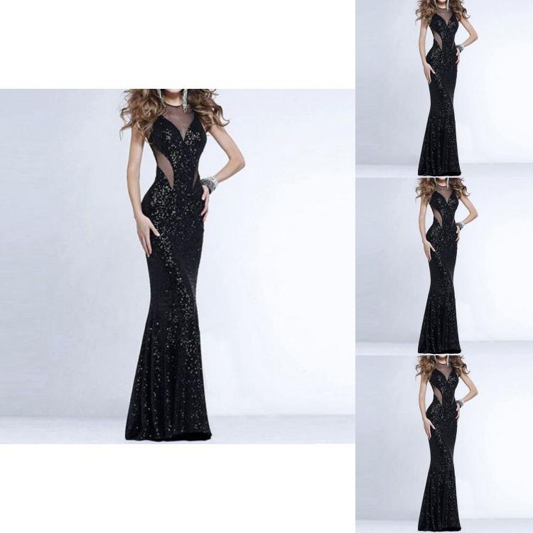 Elegantes Damen Formelles Hochzeits-Brautjungfern-Abendparty-Langes Ball-Abschlussball-Kleid Cocktailkleid
