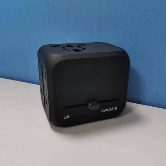 Travel Charger 2500W High Power Socket Portable Power Wide Voltage 110-250V Multi-National Adapter with 2 Type-C