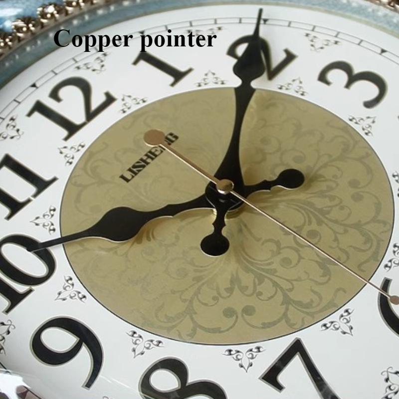 Luxury Wall Clocks Creative Living Room Double-sided Wall Watch Retro Bedroom Silent Clock Fashion Home Decoration Accessories