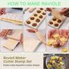 8 Pcs Ravioli Mold Set Include Ravioli Maker Press,Dough Scraper, Dumpling Maker, Ravioli Maker Cutter Set,Pasta Making-yiwu