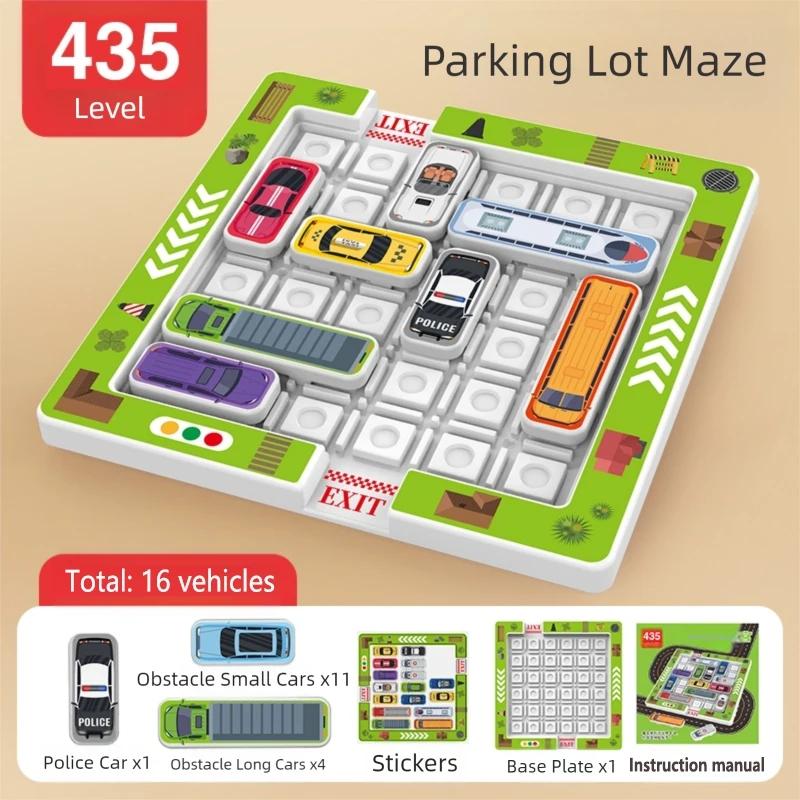 

Montessori Car Parking Puzzle Logic Maze Toy Educational Kids Game Improve Logical Thinking Concentration Parent-child Gift