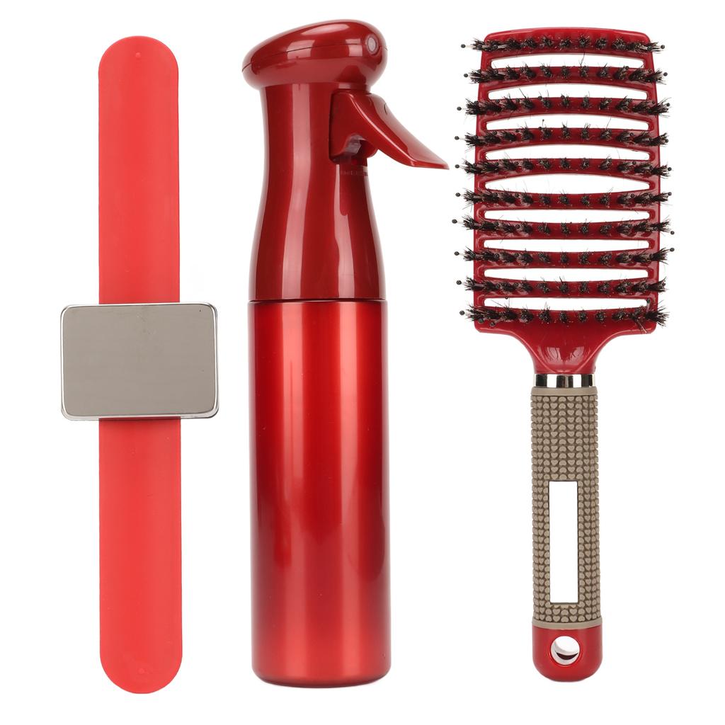 Detangling Curved Vent Brush Spray Bottle Hair Clip Pin Wristband Holder Beard Hair Styling Tool