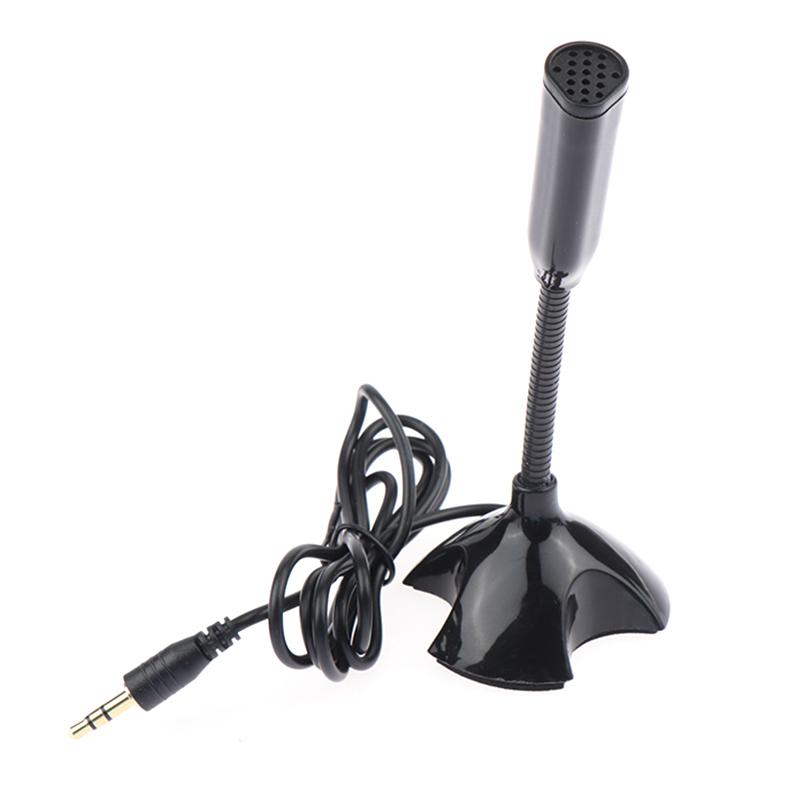 3.5Mm Laptop Microphone Usb Desktop Stand Mic With Holder For Studio Speech Singing Gaming Streaming