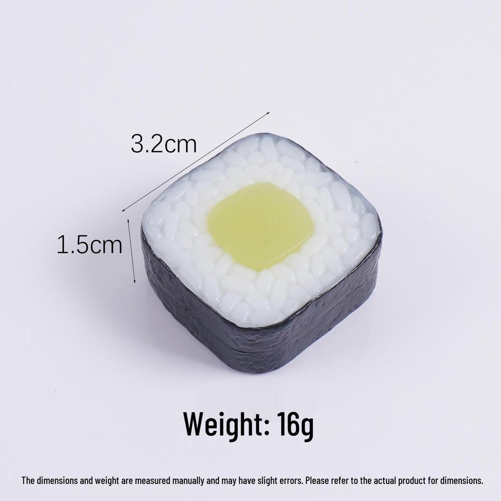 Onigiri Nori Rice Square Sushi Keychain Toy Pendant