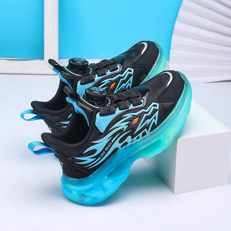 

Boys shoes children s sports shoes spring new mesh breathable middle and older boys running shoes black purple dad shoes 39