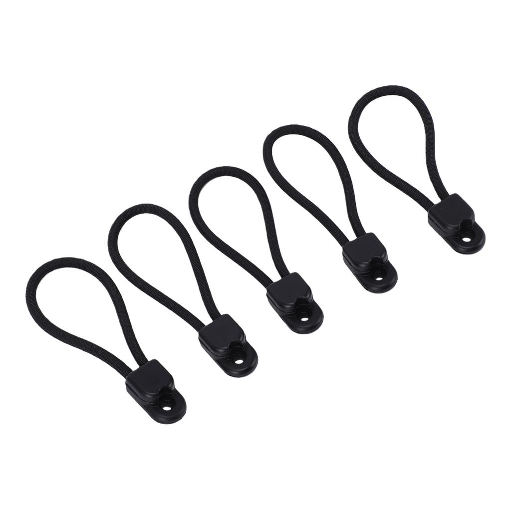 5PCS Shock Cord Fastener Bungee Cord Clips with Knob Multifunctional Fastener for Tent Boat Cover