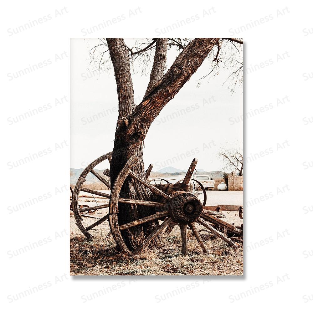 Boho Rustic Western Southwest Prints Farmhouse Highland Cow Horse Poster Canvas Printing Wall Art Picture Living Room Home Decor