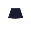 Goxo Metal Heart Pleats Skirt Navy