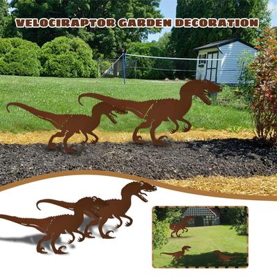 Dinosaur dekorativní umění silueta Kovové zvíře silueta umění nádvoří vyzdobit