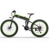 BEZIOR X1500 Skladací elektrický bicykel do každého terénu 1500W motor 48V12.8AH batéria Mestský vonkajší elektrický bicykel 26-palcové terénne pneumatiky E-horský bicykel