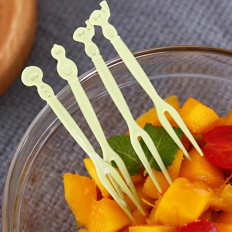 50Pcs Cute Mini Animal Cartoon Food Picks Children Snack Cake Dessert Food Fruit Forks Lunch Bento Accessories Party Decor