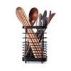 Suporte para Hashi Toski, Suporte para Talheres, Suporte para Utensílios de Cozinha em Aço Inoxidável 18-8, Preto