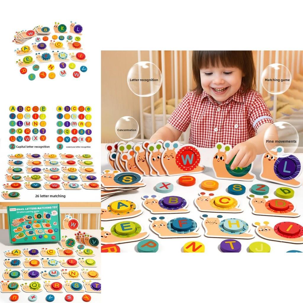 Wooden Alphabet Puzzle Game With Educational Blocks For Kids Learning And Brain Development