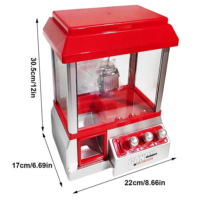 Non-Toxic Candy Claw Machine Electronic Machine Arcade Claw Machine Retro Carnival Music 24 Specie Game Birthday Game Christmas Kids Toys
