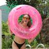 1pc Inflatable Thickened Water Floating Row PVC Material Animal Printing Swimming Ring Adult Swimming Ring Floating Ring Underar