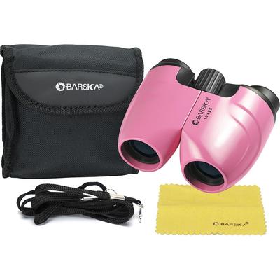 BARSKA 10x25 Pink Porro Binoculars